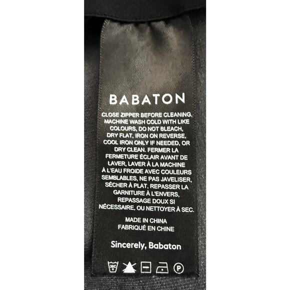 Aritzia Babaton Women's Frida Black High Waisted Vegan Leather Pleather Pants 12 - Picture 10 of 11